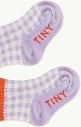 Носки CHECK QUARTER PURPLE от бренда Tinycottons