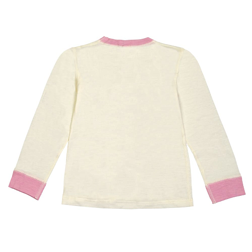 Легинсы розового цвета и лонгслив с котом от бренда Wool&cotton