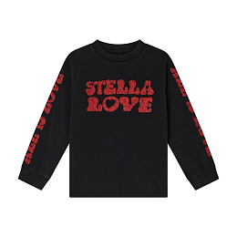 Лонгслив Love is All от бренда Stella McCartney kids