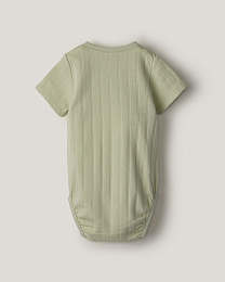 Набор боди кимоно из фактурной ткани в зеленом и розовом цвете от бренда Anna Leon