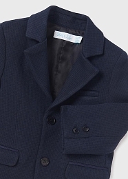 Пиджак темно-синего цвета принт гусинная лапка от бренда Abel and Lula