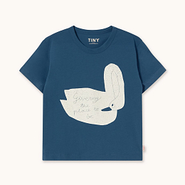 Футболка BLUE SWAN от бренда Tinycottons Синий