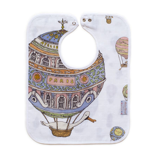 Большой нагрудник Hot Air Balloons от бренда Atelier choux