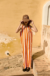 Комбинезон Orange stripes от бренда Tinycottons