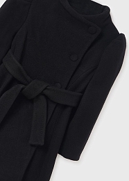 Пальто черного цвета с отложным воротником от бренда Abel and Lula