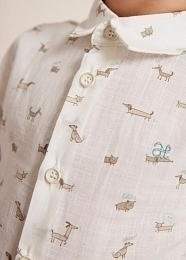Рубашка с принтом собак от бренда Abel and Lula