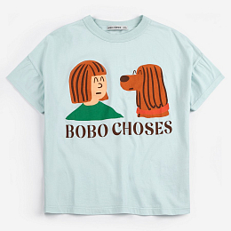 Футболка Friends In A Pickle от бренда Bobo Choses Голубой