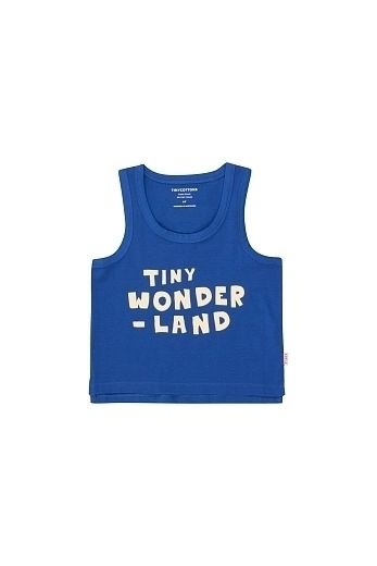 Топ tiny wonderland синяя от бренда Tinycottons