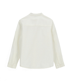 Рубашка молочного цвета с воротником-стойка от бренда Original Marines