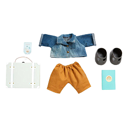 Одежда для кукол Dinkum Travel Togs Set - Sage от бренда Olli Ella