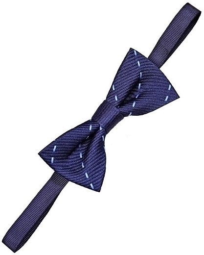 Галстук-бабочка синего цвета в строчку от бренда Aletta