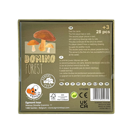 Домино "Лес" от бренда Egmont Toys