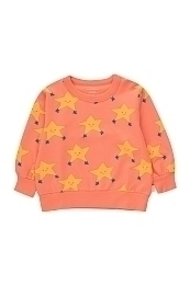 Свитшот оранжевый со звездами от бренда Tinycottons