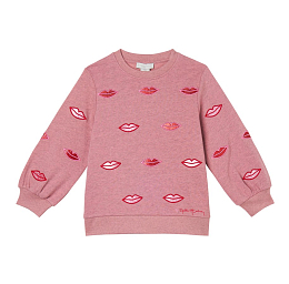 Свитшот Lips от бренда Stella McCartney kids