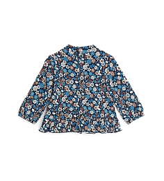 Блуза с принтом голубых и коричневых цветов от бренда Original Marines