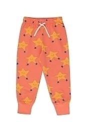 Джоггеры оранжевые со звездами от бренда Tinycottons