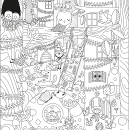 Раскраска Постер Magic Forest от бренда Apli Kids