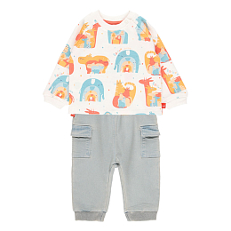 Свитшот и джоггеры Animal families от бренда Boboli