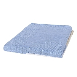Одеяло вязаное голубого цвета от бренда Mayoral