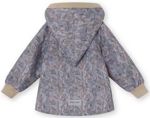 Куртка Wai Fleece Print vapor gray от бренда Mini A Ture