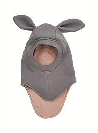 Шапка-шлем Bunny Teddy l.grey от бренда Peppihat