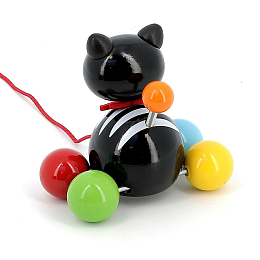 Каталка на веревочке Котик от бренда Vilac