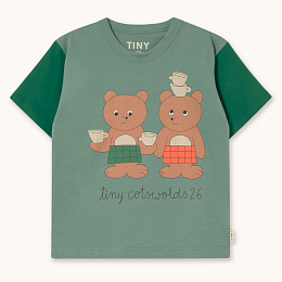 Футболка TINY TEA ROOM от бренда Tinycottons Зеленый