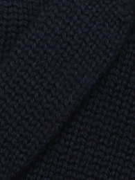 Перчатки темно-синего цвета с манжетами от бренда IL Trenino