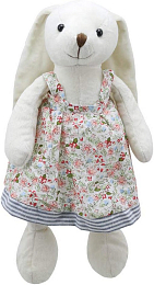 Зайчиха белого цвета в сарафане от бренда Wilberry