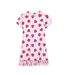 Платье в полоску с принтом клубники от бренда Original Marines