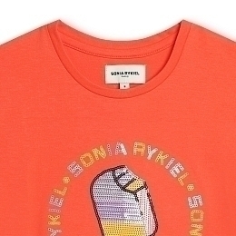 Футболка с эскимо от бренда SONIA RYKIEL Оранжевый