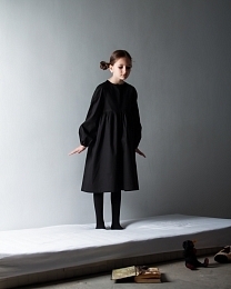 Платье черное с рукавами-фонариками от бренда NOT A TOY