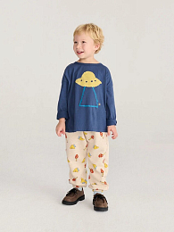 Лонгслив navy Pixel Abduction от бренда Bobo Choses