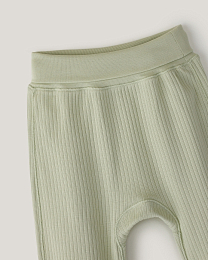 Набор штанов из фактурной ткани розового и зеленого цвета от бренда Anna Leon