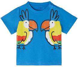 Футболка Parrots от бренда Stella McCartney kids Синий