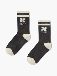 Носки TNS Logo Socks Dark Grey Melange от бренда The New Society