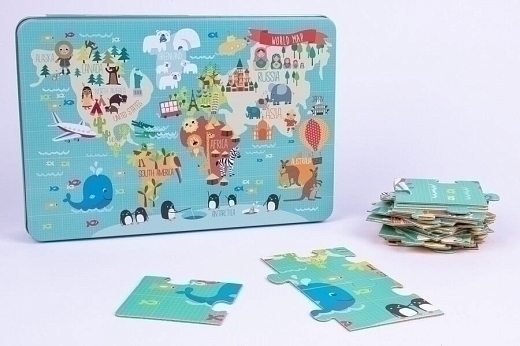 Пазлы «Карты мира» от бренда Apli Kids