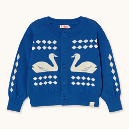 Кардиган Swan with diamonds от бренда Tinycottons