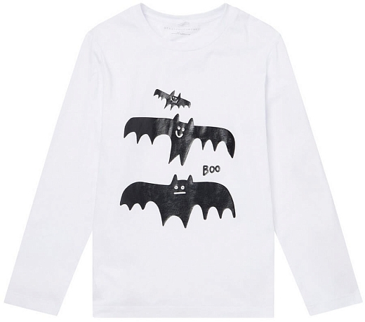 Лонгслив Halloween Bat Print от бренда Stella McCartney kids