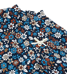 Блуза с принтом голубых и коричневых цветов от бренда Original Marines