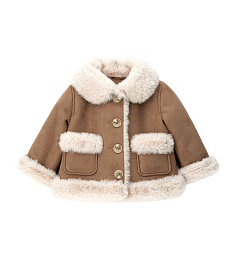 Дубленка с меховой отделкой от бренда Original Marines