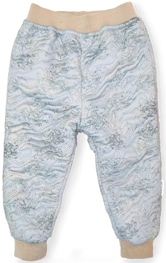 Термо-штаны Daris print slate grey от бренда Mini A Ture