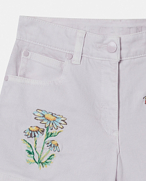 Шорты Flower Embroidered от бренда Stella McCartney kids