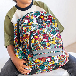 Рюкзак с тремя отделениями Монстрики от бренда MiquelRius