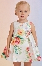 Платье с пышной юбкой с цветочным принтом от бренда Abel and Lula