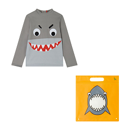 Лонгслив Shark от бренда Stella McCartney kids