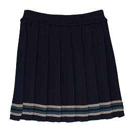 Плиссированная юбка темно-синего цвета от бренда Aletta