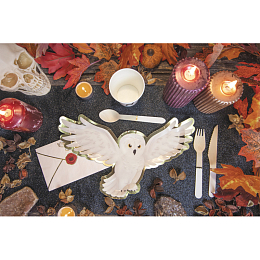 Тарелки Сова Гарри Потерра с золотом 8 шт от бренда Tim & Puce Factory