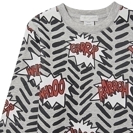 Свитшот Comic Bubbles от бренда Stella McCartney kids