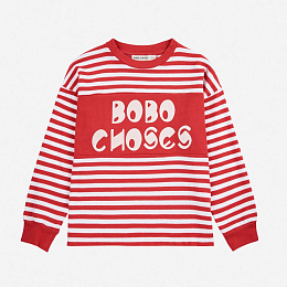 Лонгслив Red stripes от бренда Bobo Choses